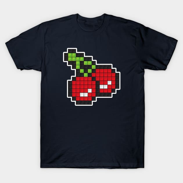 8-Bit Cherry T-Shirt by Woah_Jonny